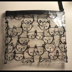 Clear Cat Makeup Bag